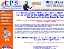 Tablet Screenshot of laserprinterservices.com